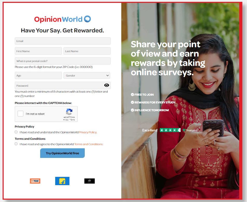 Opinion World India Sign up