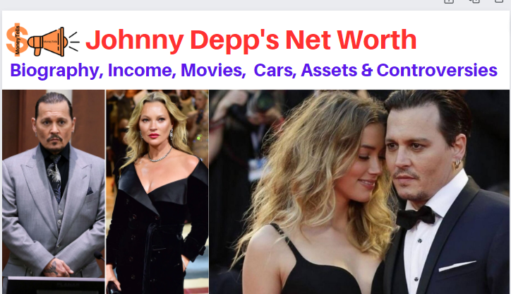 Johnny Depp net worth 2023