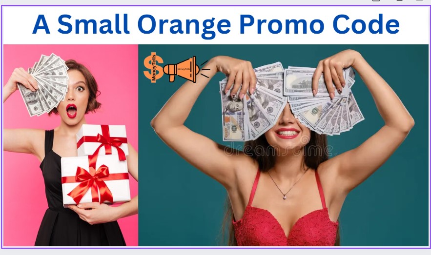 A small orange promo code