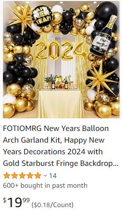 Foriomrg New Year Decoration 2024