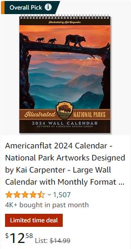 Wall Calendar 2024 - American Flat