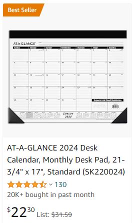 Wall Calendar 2024 - Desk Calendar
