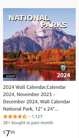 Wall Calendar 2024 - Natioanal