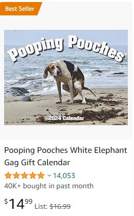 Wall Calendar 2024 - Pooping Pooches